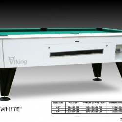 Biliardový stôl Viking Black-White  6ft