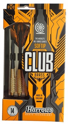 Šipky Harrows Club Brass 16g